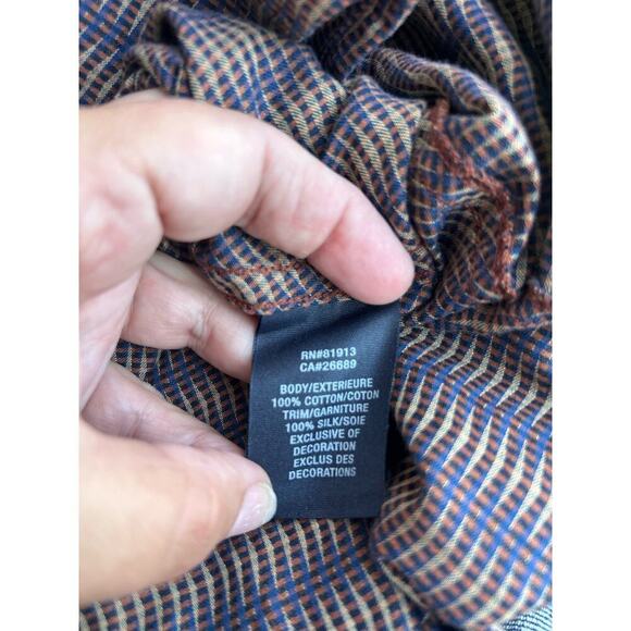 Robert Graham Mens Embroidered Shirt Button-Down Silk Trim Long Sleeve Size L - Picture 11 of 11